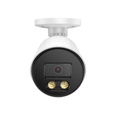 SANNCE Full Color Night Vision 1080P TVI Bullet Wired Security Camera, 2 Warm Lights, IP66 Weatherproof for Indoor Outdoor, 100ft Clear Full Color Night Vision, No Power Supply